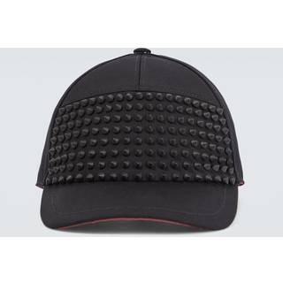 Christian Louboutin Enky Spikes cotton baseball cap - black - S
