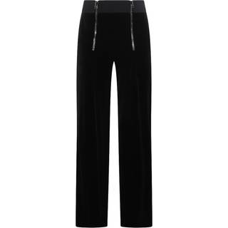 Tom Ford Zip-detail velour straight pants - black - XS