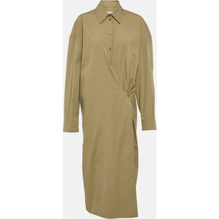 Lemaire Poplin shirt dress - green - XL