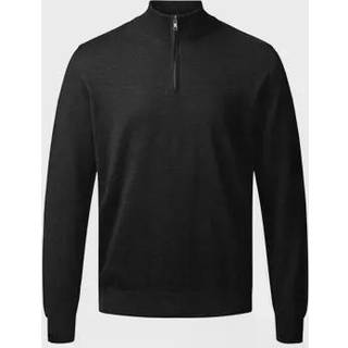 Clipper 50109 milan pullover 1/4 zip Herre Black 2XL