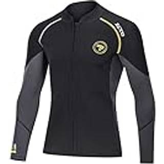 Wetsuit Top Men's 1,5 mm Neopren Wetsuits Jacket Front Zipper Long Sleeves Diving Suit til snorkling Sv?mning Dykning Surfing (Sort M)