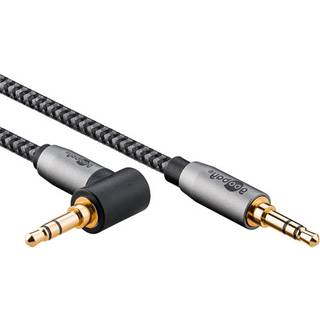 Goobay Vinklet 3,5mm MiniJack kabel | 1 meter | PRIS-MATCH