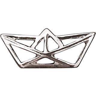 Anhänger Boot Origami silber 20x8mm - Silber