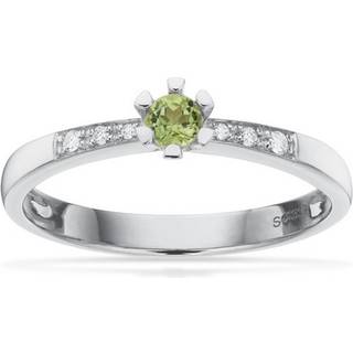 Vida Darling ring 8 kt. hvidguld m. peridot og brillanter