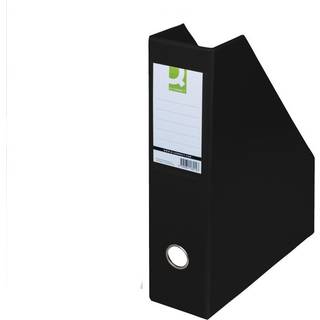 10 x Q-connect tidsskriftsamler A4 sort