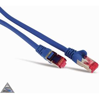 Cat 6a S/FTP LSZH Netværkskabel - Blå - 1 m
