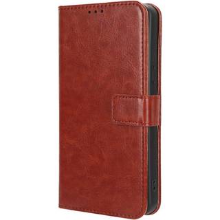 Nokia C22 Læder Flip Cover m. Pung og Strop - Brun
