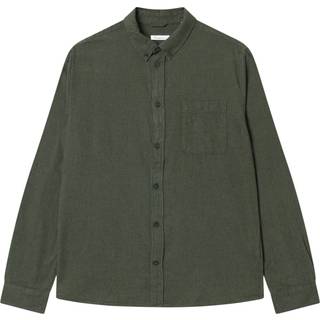 Regular Fit Melangé Flannel Shirt M 1090 Forrest Night (S)