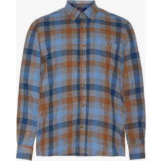 Simike Hunt Check Skjorte, Navy Midnight, S
