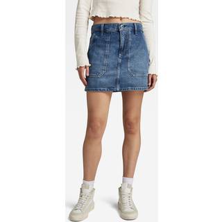 Carpenter Mini Skirt - Medium blue - Women