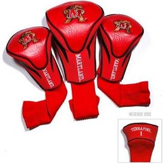 Team Golf NCAA Maryland Terrapins Contour Golf Club Headcovers (3 Count) Nummereret 1 3 & X Passer til store chauffører Utility Rescue & Fairway