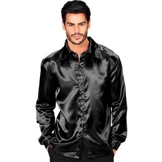 Schwarzes Disco Hemd L