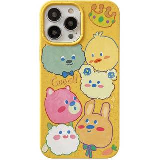 iPhone 13 Pro Fleksibel Plastik Bagside Cover m. Motiv - Nuttede Dyr