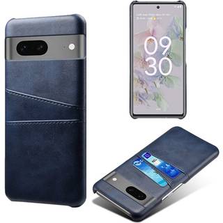 SKALO Google Pixel 7a PU-læder Kortholder Cover - Blå