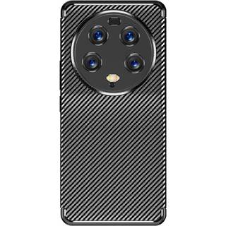 Xiaomi 13 Ultra Carbon Fiber Fleksibelt Plastik Cover - Sort