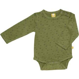 Langærmet body - Grøn Kiwiprint