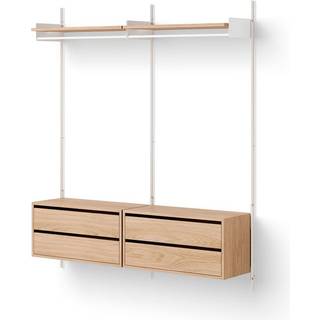 New Works Wardrobe Shelf 2 Reol Med Skuffer Eg
