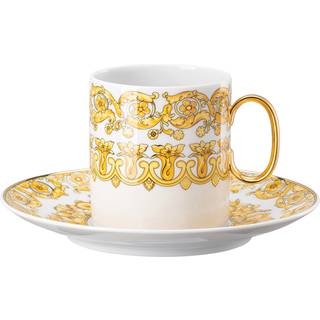 Versace Medusa Rhapsody Kaffekop Med Underkop 23 Cl - Kaffekopper Porcelæn Gul - 19335-403670-14740