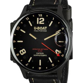 U-Boat 9671 Capsoil Doppiotempo DLC GMT Herrenuhr 55mm 10ATM