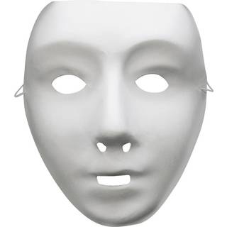 Weiße Roboter Maske