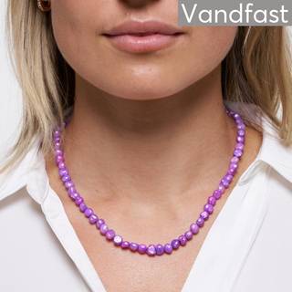 ANNEBRAUNER Pearl Purple Halskæde 18K Guldbelagt