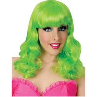 Popstar Perücke Neongrün