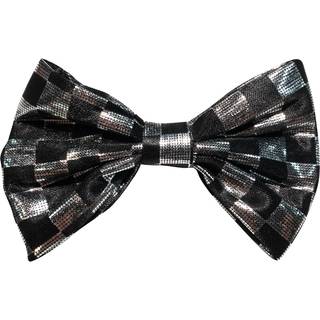 Fliege Deluxe schwarz/silber