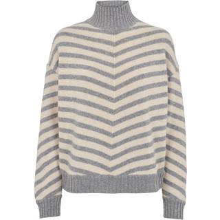 Line Turtle - L. grey melange / grey melange XL - 70% Lambswool (Recycled), 30% Polyamide (Recycled) - Sweaters