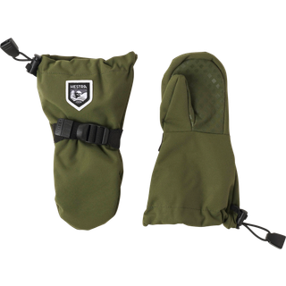 Hestra Kid's Fjellvotten Mitt Handsker Børn størrelse 4 farve olivengrøn