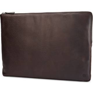 Montreal Laptop Sleeve i Brunt Læder