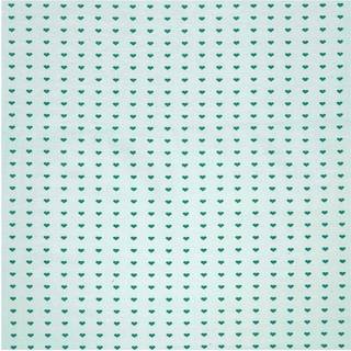 Jerseystoff Happy Baby Herzchen mint 145cm - Mint