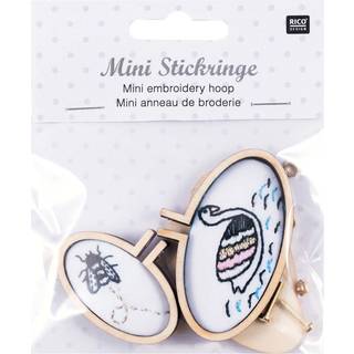 Stickringe mini oval 2 Stück