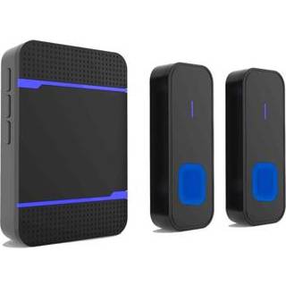 Trådløs Dørklokke N15K-B - 55 melodier, IP55 - EU-stik