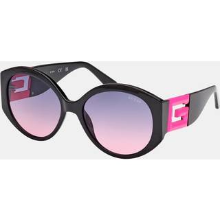 Guess Kvinde GU7917 74T Solbriller Injiceret Rosa Rød Rund Normal Skygge