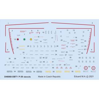 P-39 stencils for Eduard