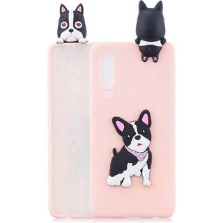 Huawei P30 Fleksibelt Plastik Cover 3D Hund