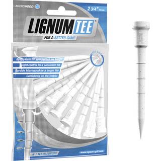 Lignum Tees 2-3/4 (70 mm) White-12 Pack