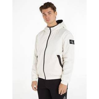 Calvin Klein Elegant Beige Hooded Jacket – Timeless Outerwear