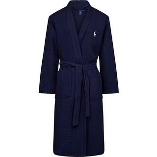 Ralph Lauren Cotton Piqué Robe badekåbe - Navy - Str. L/XL - Modish.dk