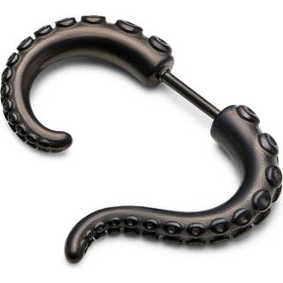 Satago | Gunmetal Grå Rustfri Stål Blæksprutte Fangarm Fake Plug Ørestik