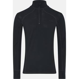 Dovre Wool Zip Single Jersey - Black - Medium * Kampagne *