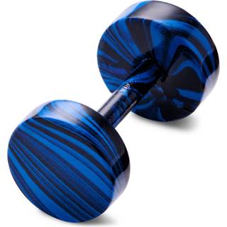 Satago | 6 mm Sort & Blå Rustfri Stål Fake Plug Ørestik