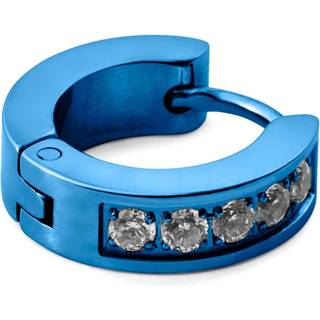 Floyd Blå Zirconia Hoop Ørering