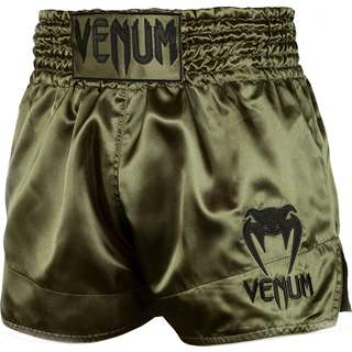 Klassiske Muay Thai Shorts Khaki/Sort
