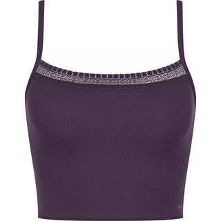 Sloggi GO Ribbed Crop Top - Deep purple - Small
