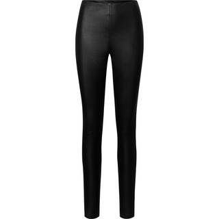 Aya Leather Leggings, Black, 40