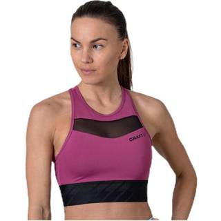 Charge Cropped Mesh Singlet W - Purple