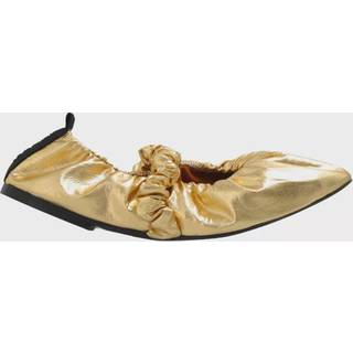 Ganni Scrunchie metallic ballet flats - metallic - EU 36