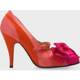 Maison Margiela Tabi Monster satin bow 110 pumps - orange - EU 38