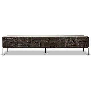 Ethnicraft Tabwa TV-bord Sort teak 51x240 cm